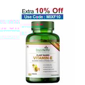 Simply Herbal Plant Based Vitamin-E, 60 capsules