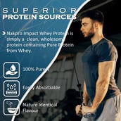 5 - Nakpro Impact Whey Protein 2.2 lb & Creatine Monohydrate 0.22 lb Combo,  2 Piece(s)/Pack  Chocolate & Unflavoured 