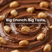 3 - AS-IT-IS Nutrition ATOM Peanut Butter Crunchy,  1 kg  Chocolate 