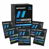 1 - Nutrabay BioAbsorb Whey Protein,  5 sachets/pack  Assorted 
