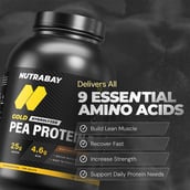 3 - Nutrabay Gold Pea Protein,  4.4 lb  Rich Chocolate Creme 