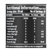 3 - One Science L-Carnitine 3000mg, 450 ml Orange