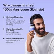 6 - HealthKart HK Vitals Magnesium Glycinate, Unflavoured - Men 120 tablet(s)