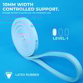 4 - Nivia Power-Stretch Long Loop Band,  Light Blue  Level - 1 