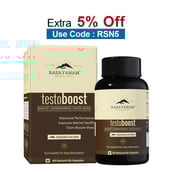 Rasayanam Testoboost (500mg) 3-in-1 Testosterone for Men,  60 capsules  Unflavoured 