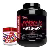 1 - Muscle Performance Anabolic Mass Gainer with Creatine Monohydrate 0.66 lbs Combo, 5.5 lb Irish Chocolate