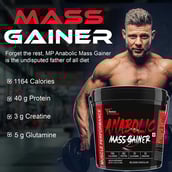 3 - Muscle Performance Anabolic Mass Gainer with Gym Bag Combo,  11 lb  Belgium Chocolate 