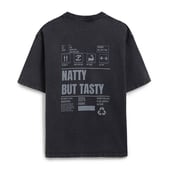 4 - MuscleBlaze Natty But Tasty Oversized Washed T-Shirt,  Medium  Light Grey 