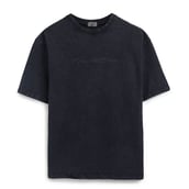 2 - MuscleBlaze Lifting Club Oversized Washed T-Shirt, X-Small Blue Tint