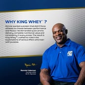 5 - RONNIE COLEMAN King Whey Protein,  2 lb  Chocolate Brownie