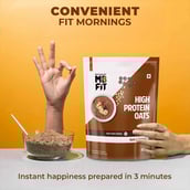 7 - MuscleBlaze High Protein Oats,  1.2 kg  Dark Chocolate 