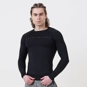 3 - MuscleBlaze Compression Muscle Tee Full Sleeve,  Large  Midnight Black 