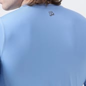 6 - MuscleBlaze Air Tech Compression MuscleTee Full Sleeve, Small Dusk Blue