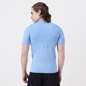 3 - MuscleBlaze Air Tech Compression MuscleTee Half Sleeve,  Small  Dusk Blue 