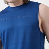5 - MuscleBlaze Delt Tank,  X-Large  Teal Blue 