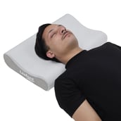 1 - Leeford Contoured Cervical Pillow for Neck and Shoulder Support, Universal Grey