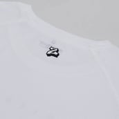 8 - MuscleBlaze Patterned Dry-Fit Active Tee Half Sleeve, Small Polar White