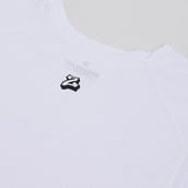 9 - MuscleBlaze Patterned Dry-Fit Delt Tank, Medium Polar White