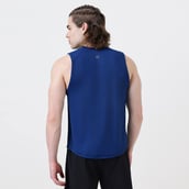 3 - MuscleBlaze Patterned Dry-Fit Delt Tank,  Small  Poseidon 