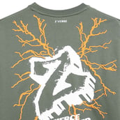 5 - MuscleBlaze Z-Verse Oversized Tshirt,  X-Large  Military Green 