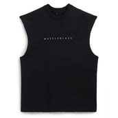 9 - MuscleBlaze B.D.S.M Oversized Tank, Medium Black