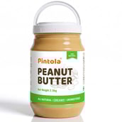 1 - Pintola All Natural Peanut Butter,  2.5 kg  Creamy 