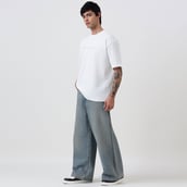 10 - MuscleBlaze Z Verse Oversized Solid T-Shirt,  Large  White 