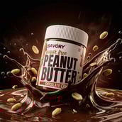 6 - Savory Sugar Free Peanut Butter, 200 g Chocolate Crunchy