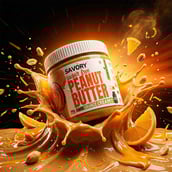 5 - Savory Sugar Free Peanut Butter,  500 g  Orange Creamy 