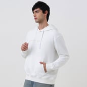 9 - MuscleBlaze Z Verse Oversized Solid Hoodie, White Large