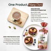 6 - Pintola High Protein Peanut Butter,  1 kg  Dark Chocolate Crunchy 