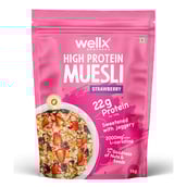 1 - WellX High Protein Muesli,  1 kg  Strawberry 