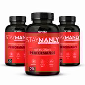 1 - Nirvasa StayManly,  20 capsules  Unflavoured (Pack of 3) 