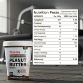 3 - Pintola Dark Chocolate Performance Series Peanut Butter,  0.510 kg  Crunchy 