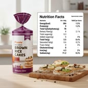 4 - Pintola Wholegrain Brown Rice Cakes,  Multigrain Salted (Pack of 4)  130 g 