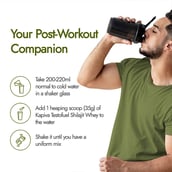 6 - Kapiva Him Foods Testofuel Shilajit Whey Protein, 2 lb Belgian Chocolate