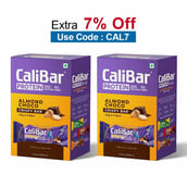 Calibar Protein Bar 20g Protein,  6 bar(s)  Almond Choco (Pack of 2) 