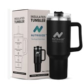 GHC Nutrigize Stainless Steel Tumbler Hot and Cold with Handle,  Black  1.2 L 
