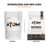 2 - AS-IT-IS Nutrition ATOM Beginners Whey Protein,  2.2 lb  Choco Hazel Fusion