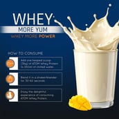 9 - AS-IT-IS Nutrition ATOM Whey Protein with Enzymes, 4.4 lb Mango Fusion