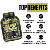 6 - Muscle Military Dynamite 100% Whey Protein Blend,  4.4 lb  Irish Chocolate 