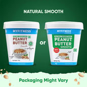 2 - Myfitness by brnd.me Natural Peanut Butter, 510 g Smooth