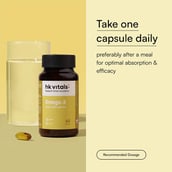 10 - HealthKart HK Vitals Omega 3 1000mg with 180mg EPA and 120mg DHA,  60 capsules