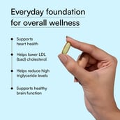 6 - HealthKart HK Vitals Fish Oil 1000mg with 180mg EPA and 120mg DHA,  60 capsules