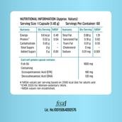 11 - HealthKart HK Vitals Fish Oil 1000mg with 180mg EPA and 120mg DHA,  60 capsules