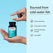 9 - HealthKart HK Vitals Fish Oil 1000mg with 180mg EPA and 120mg DHA,  90 capsules