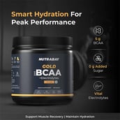 3 - Nutrabay Gold 2:1:1 BCAA + Electrolytes, 0.55 lb 31 Servings Orange