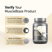 10 - MuscleBlaze Biozyme Gold 100% Whey,  2.2 lb  Chocolate Hazelnut