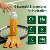 4 - Gritzo Supercharge, Hydration Drink Mix,  15 Piece(s)/Pack  Orange Rush Flavour