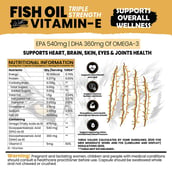 3 - White Wolf Triple Strength Fish Oil with Vitamin E,  90 capsules 